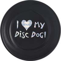 I Love My Disc Dog Disc (Black)